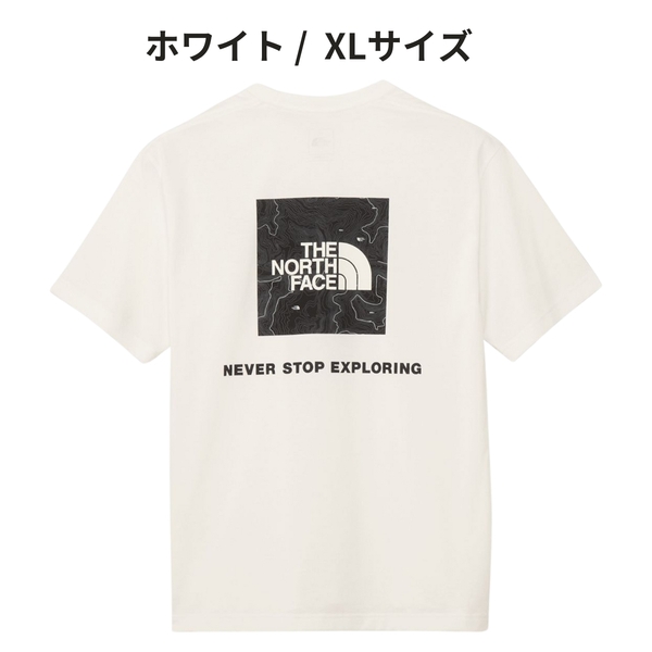 即決☆ノースフェイス バック スクエア トラバース ロゴ 半袖Tシャツ W/XLサイズ ネコポス ホワイト 速乾 バック スクエア トラバース XL