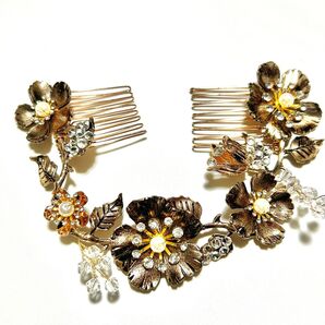 【値下げご相談下さい】ヘッドドレス ヘアアクセサリー アンティーク調アクセサリー