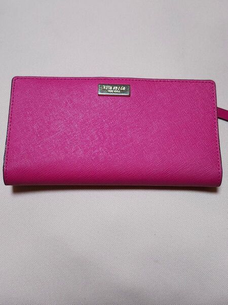 kate spade 長財布 ピンク コンパクト長財布