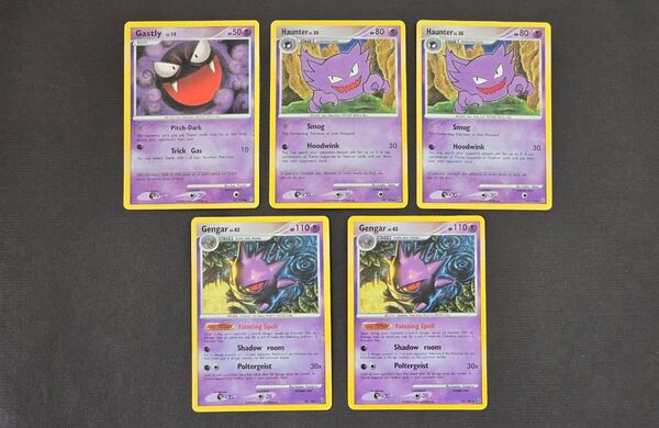 英語版 ゴース Gastly ゴースト Haunter ゲンガー Genger 2008 ポケモンカード