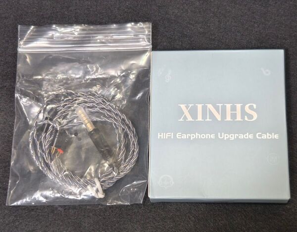 【未使用】XINHS 008 4ストランド銀箔ワイヤーツイストケーブル 4.4mm 0.78 ノーマル2pin
