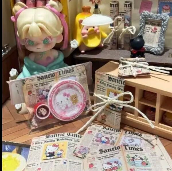 デコパーツ 新聞紙