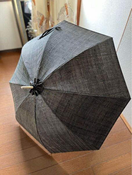 ハンドメイド 着物リメイク 日傘 傘 長傘 持ち手 竹