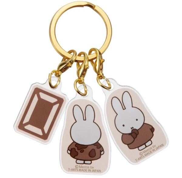 ★Cacao Bruna★3連アクリルキーホルダー★ミッフィー ★miffy★チョコレート