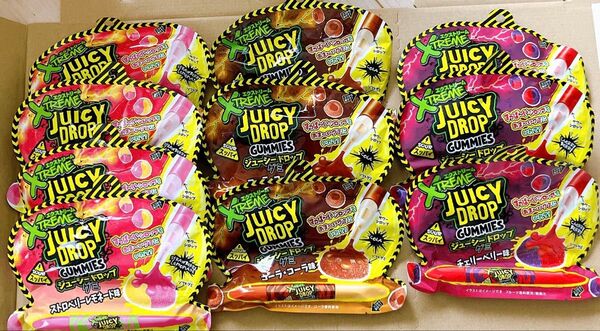 バズーカキャンディブランズ ジューシードロップグミ50g 3種 10個