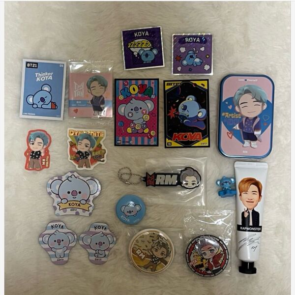 BTS KOYA キムナムジュン キャラクター グッズ 18点セット