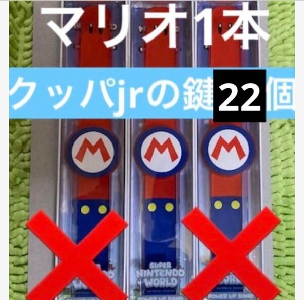 パワーアップバンド マリオ鍵22個 USJユニバ スーパーニンテンドーワールド