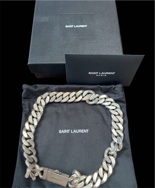 サンローランパリ Chain Necklace チェーンリンクネックレス シルバー