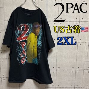 【アメリカ古着】オフィシャル 2パック ヴィンテージ Tシャツ 00s ラップT