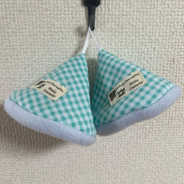 ハンドメイド 三角鍋つかみ2個セット ミトン