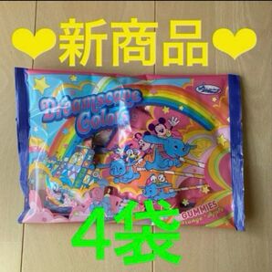 【お得*】ディズニー グミ オレンジ味アップル味 小分け 4袋(32袋)