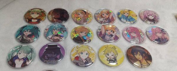 プロセカグリッター缶バッチ