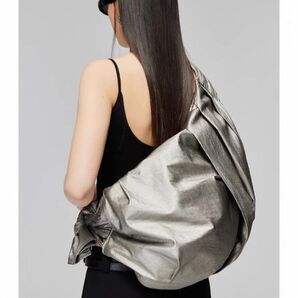 simple project ショルダーバッグ クロワッサン silver