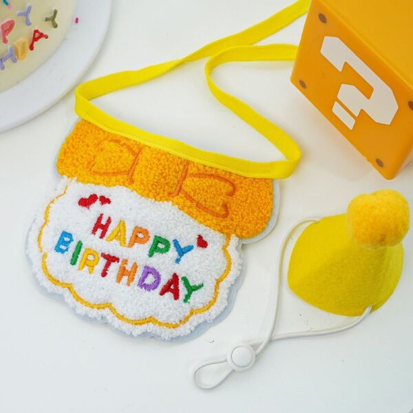 ペット用バンダナ+帽子セット お誕生日 お祝い