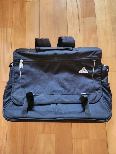 adidas アディダス ショルダーバッグ スクールバッグ レッスンバッグ 14L 黒 3way リュック