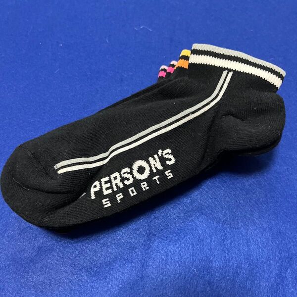 PERSON'S SPORTS ショートソックス 3足セットブラック 未使用 23〜25cm