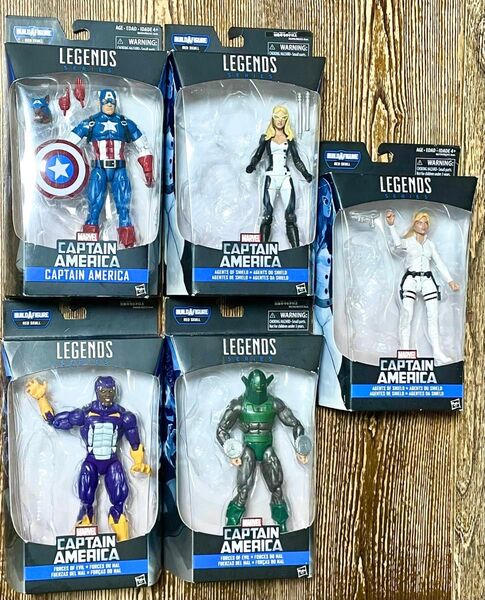 マーベルレジェンド 5種類セット キャプテンアメリカ オンスロート レッドスカル