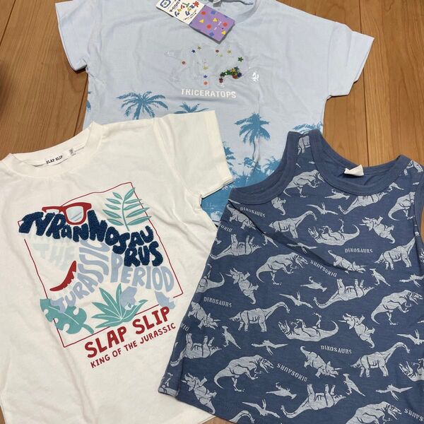 スラップスリップ ブリーズ 男の子 恐竜 Tシャツ タンクトップ トップス まとめ売り
