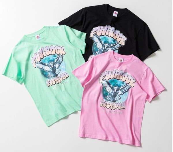 フジロック 2024 POP Tシャツ でかロゴ ダサロゴ ピンク ユニセックス