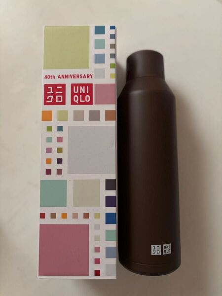【未使用品】UNIQLO ユニクロ 炭酸対応ステンレスボトル 21 ビターチョコ