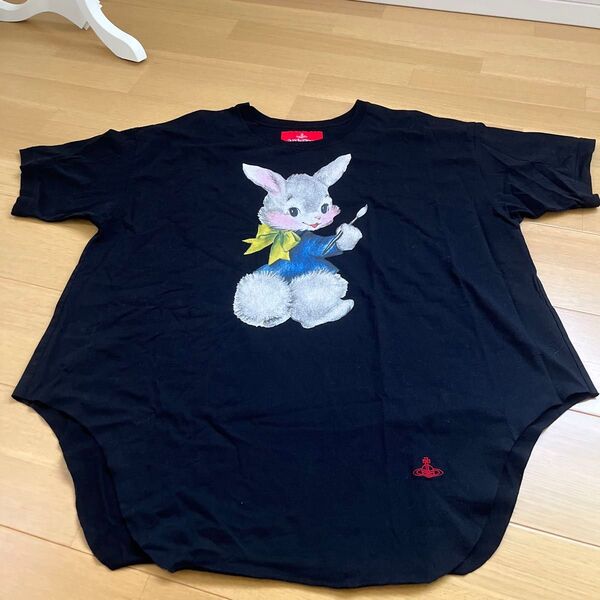 ヴィヴィアンウエストウッド Vivienne Westwood オーブ 刺繍 ペインティングバニー Tシャツ