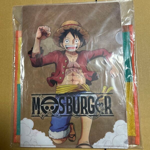 ONE PIECE モスバーガー クリアファイル ハンドタオル ワンピース