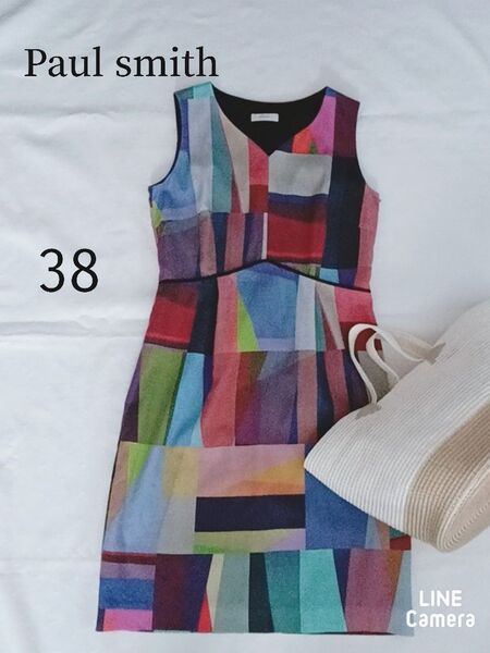 Paul Smith ノースリーブワンピース マルチカラー 38