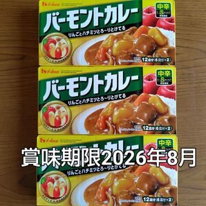 バーモントカレー3箱 中辛
