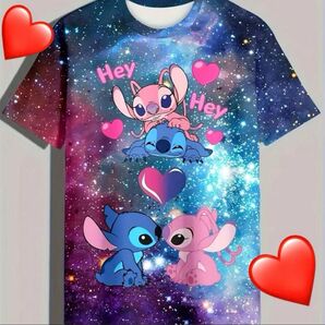 スティッチ 3D Tシャツ 星空