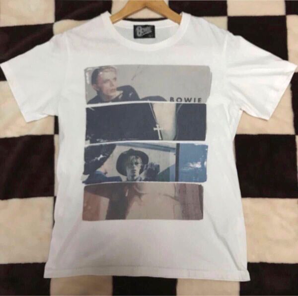 ◆ ロック・プリント Tシャツ《デビッド ボウイ》メンズ (L) /〔90s.ヴィンテ−ジ〕