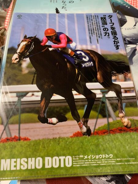 (非売品,未使用)メイショウドトウ ヒーロー列伝 クリアファイル 競馬 JRA ウマ娘