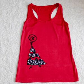 スペイン人デザイナーSusanaのキッズタンクトップ 赤