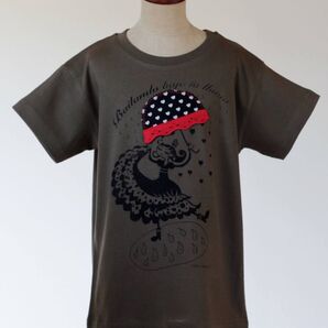 スペイン人デザイナーSusanaのTシャツ(傘)カーキ