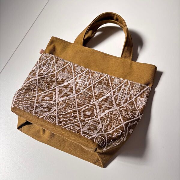 ミナペルホネン ハンドメイド トートバッグ おさんぽトート symphony