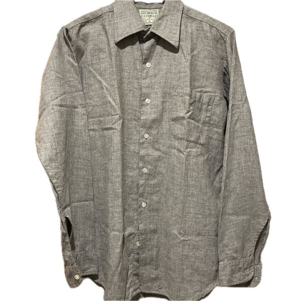 古着 80s CLYDELLA シャツ MADE IN ENGLAND 長袖シャツ