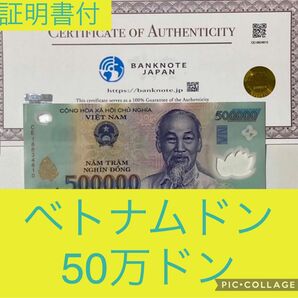 【証明書付】ベトナムドン50万ドン 10枚