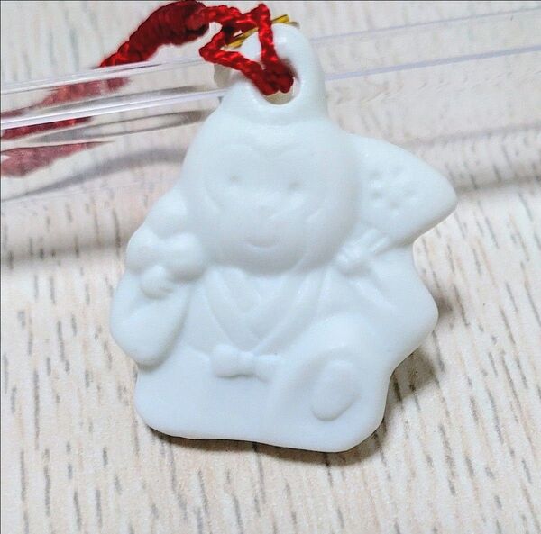 招福干支 猿 薬師窯 縁起物 キーホルダー ストラップ ねつけ さる サル