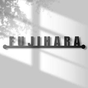 ステンレス切文字金属表札制作 オリジナル表札 おしゃれ 室外003