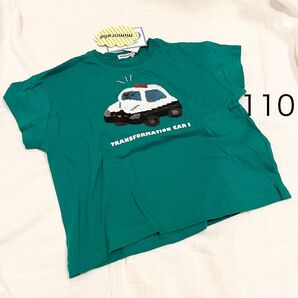 【新品】しまむら mimorand スパンコール パトカー Tシャツ 110cm