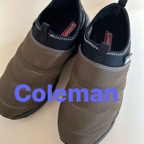 週末セール Coleman スリッポンシューズ カーキ 23センチ