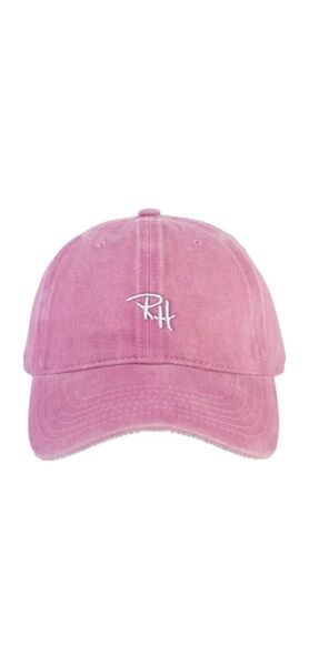 RH ロゴ キャップ 帽子 男女兼用 ユニセックス 新品 日焼け対策 ピンクRH刺繍ロゴ