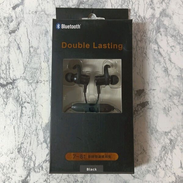 【未使用】Bluetoothイヤホン Double Lasting ブラック マグネット内蔵 ヴィレッジヴァンガード