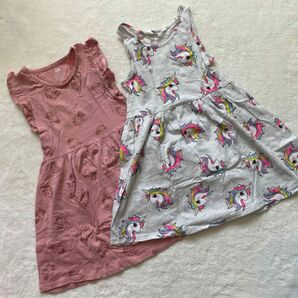 H&M キッズ ユニコーン ワンピース 2着セット