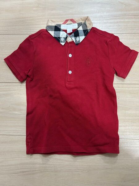 BURBERRY CHILDREN ポロシャツ レッド 2Y