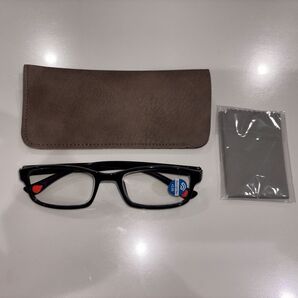 老眼鏡 +2.0 未使用 ケース クロス付き
