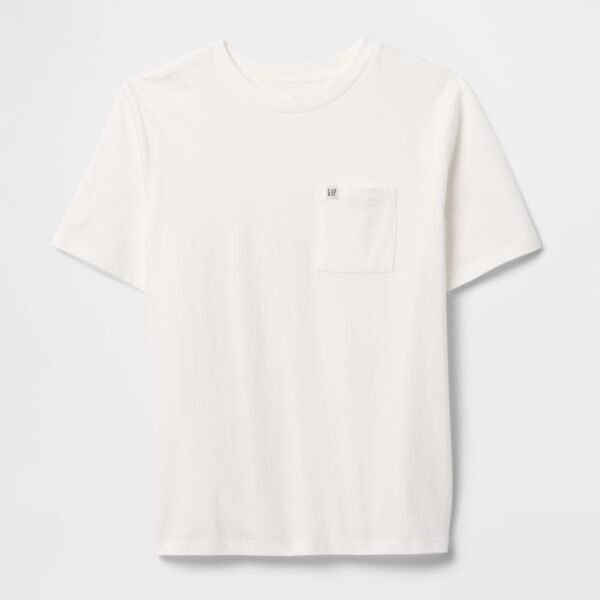GAP ギャップ 半袖 ポケット Tシャツ 白Tシャツ 無地 キッズ 白T
