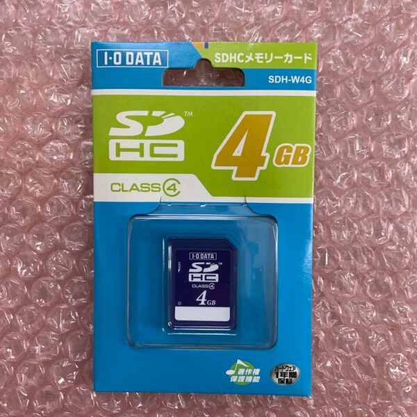 I-O DATA SDHCメモリーカード SDH-W4G 4GB 未使用