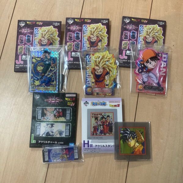 ドラゴンボール 一番くじ アクリルスタンド5種類セット ホロ加工有り
