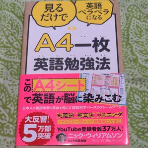 A4一枚英語勉強法 見るだけで英語ペラペラになる (見るだけで英語ペラペラになる) ニック・ウィリアムソン/著