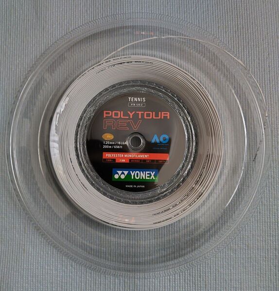 YONEX ポリツアーレブ 1.25mm 白 12mカット品 2張
